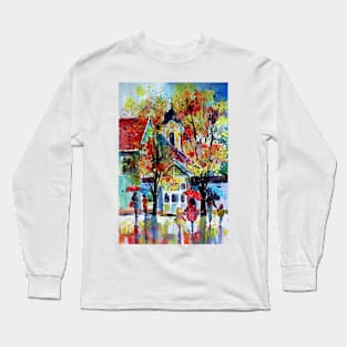 Autumn in my little town Long Sleeve T-Shirt